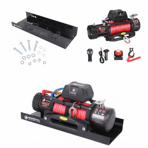 13,000 lb Winch and Mount Plate Bundle